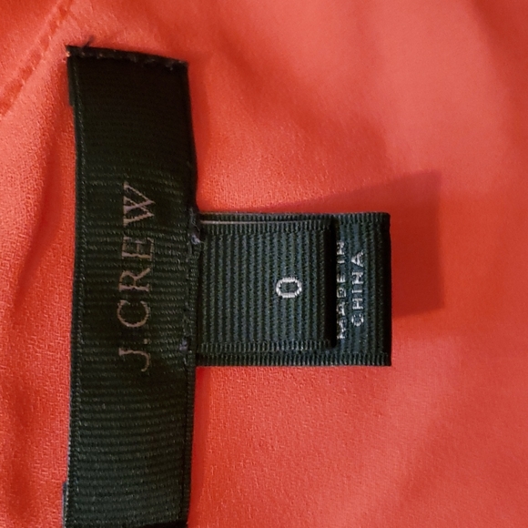 J Crew Women's Ruffle Cami Tank Blouse Smokey Coral Red Size 0 - Picture 4 of 7